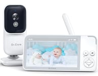 Dr.Care NeoView Babyphone Caméra Vidéo - Écran 3.5", Audio Bidirectionnel, Enregistrement en Boucle, Vision Nocturne, VOX, Capteur de Température, Berceuses, sans Wi-FI, Carte SD Jusqu'à 128 Go