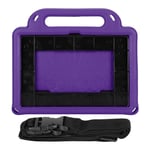 Protecive Sleeve Tablet Case Shockproof Cover with independent detachable strap, nonslip, dustproof, scratchfree, fit for Amazon Fire HD 8 & 8Plus 2020 tablets(purple)
