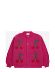 Bobo Choses Bobo Cherry Intarsia Cardigan Rosa