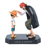 One Piece Luffy Shunks PVC Actionfigurer Leksak 18cm One Piece Anime Monkey D Luffy Figurine Leksaker Dockor