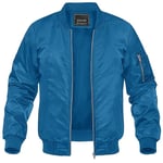 Magcomsen-Blouson Bombardier Observateur Pour Homme",Veste De Baseball Coupe-Vent,Fermeture Éclair Complète,"Été Et Automne