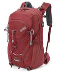 Terra Peak Flex 30 sac à dos de randonnée 30L hommes femmes rouge sac à dos de jour Outdoor pour la randonnée - daypack léger étanche activités sportives - sac à dos ergonomique avec ceinture amovible