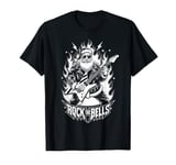 Rock The Bells Christmas Rocker Santa Metalhead Guitarist T-Shirt