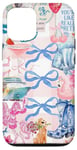 iPhone 14 Pro Coquette Blue Bow Summer Coastal Cowgirl Preppy Collage Case