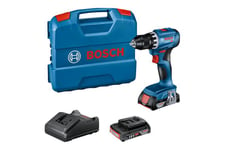 Bosch GSR 18V-45 Professional - bor/driver - ledningfri - 2-hastigheders - 2 batterier, inkluderet oplader