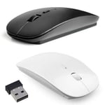 Ultra Thin Usb Optical Wireless 2.4g Receiver Super Mouse (r