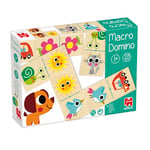 Goula - Macro Domino - Dominos XXL - Apprentissage des Animaux - Développe la mémoire et stimule la logique - Jeu éducatif - Dès 1 an - Se Joue Seul ou en Famille