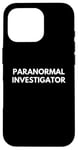 Coque pour iPhone 16 Pro Enquêteur paranormal de chasse aux fantômes d'Halloween