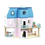 Vilac Mein Puppenhaus Ma Maison de poupée, 6316, Bleu et Rose, 50 x 45 x 13 cm