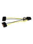 StarTech.com SATA Power to 8 Pin PCI Express Video Card Power Cable Adapter