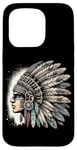 Coque pour iPhone 15 Pro Aztec Warrior Mask Ancient Civilization Mexican Heritage