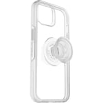 OtterBox Otter+Pop Coque pour IPhone 14/iPhone 13, Antichoc, Anti-Chute, Coque De Protection avec PopSockets PopGrip, Supporte 3 X Plus De Chutes Que La Norme Militaire, Transparent