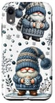 Coque pour iPhone XR Blue Snowflake Pattern For Women Hot Cocoa Gnome For Xmas