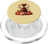 Fontaine à chocolat en forme de cœur - Saint-Valentin romantique PopSockets PopGrip pour MagSafe