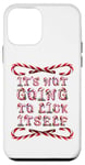 Coque pour iPhone 12 mini It's Not Going To Lick Itself. Bâton de sucre d'orge amusant pour Noël