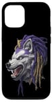 iPhone 13 Pro Purple rasta wolves, fierce dog, for men women boys girls Case