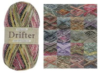 King Cole Drifter Double Knit Yarn Soft Acrylic Dk Wool 1 3 6 Or 12 X 100g Ball