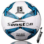 Senston Ballon d'entraînement de Football Taille 5 Match Officiel Football Ballon de Football Ballon de Match de Futsal