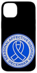 iPhone 14 Plus Seasonal Affective Disorder Awareness December Blue Ribbon Case