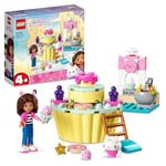 LEGO Gabby's Dollhouse Bakey with Cakey Fun Toy with Gabby and Cakey Cat Figures, Kitchen Playset with Cupcake to Decorate plus Accessories, Toys for Girls and Boys Aged 4+, Birthday Gift Idea 10785