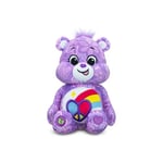 Basic Fun Care Bears Bisounours Peluche moyene 22 cm - l’Ours Cœur paisible, Peluche Mignonne à Collectionner, Jouets câlins pour Enfants, Jouets Doux pour Filles et garçons âgés de 4 Ans+