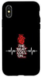 iPhone X/XS The Beat Goes On Wear Red For Heart Disease Awareness Case