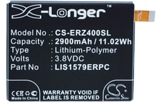 Akku laitteelle LIS1579ERPC laitteelle Sony Ericsson, 3.8V, 2900 mAh