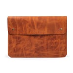 MegaGear Genuine Leather Macbook Bag for 15 & 16 inch - Camel