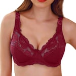 Femme Soutien-Gorge Grande Taille de Levage en Dentelle, Bralette de Levage de Confort Mince et Push Up