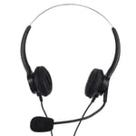 Call Center Headset 3.5Mm Computer Phone Headset With Mic For Web Seminars Off