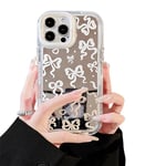 Ownest Compatible avec Coque iPhone 14 Pro Max Cute Arc Miroir Aesthetic Design Antichoc Housse TPU Femme Fille Camera Lens Protection Etui - Argent