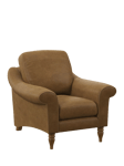 John Lewis Camber Leather Armchair, Light Leg