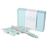 The Great British Bake Off Baking Set, inc. Lemon Zester Grater, Mini Loaf Pan & Exclusive Recipe Cards, Silicone Baking Tray for Patisserie Bakes, Official GBBO Branding, Signature Duck Egg Blue