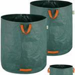 Gardebruk - 2x Sacs de jardin 500L 50 kg sac de déchets ordures végétaux tissu renforcé pliable hydrofuges sac