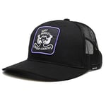 SURF MONKEY Casquette Type Trucker Jaspé - Visière Courbée - Casquette Snapback Réglable - Patch Broderie Homme/Femme, Noir , 55-61