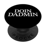 Doin Dadmin – Important Dad Working in Progress – Cadeau pour papa PopSockets PopGrip Adhésif