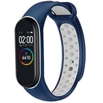 Bracelet Xiaomi Mi Band 4,Xiaomi Mi Band 3 iMOSHION® Siliconen sport bandje met inkliksysteem ronde drukknoop Bleu