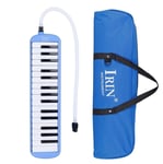 Melodica 32 Touches De Clavier De Piano Portable Pianica Instrument De Musique avec 2 Becs pour Débutants Enfants Bleu