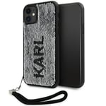 Karl Lagerfeld iPhone 11/XR Mobilskal Sequins Cord - Silver