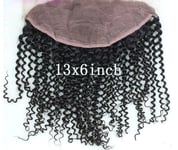 12A 20INCH 13X6 WIDE LACE FRONTAL BRAZILIAN VIRGIN HUMAN HAIR KINKY CURL 90g 1b#