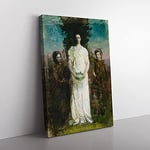 Big Box Art My Children by Abbott Handerson Thayer Canvas Wall Art Print Ready to Hang Picture, 76 x 50 cm (30 x 20 Inch), Black, Green, Green