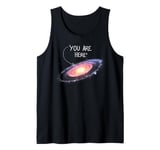 Funny Outer Space Constellation Universe Galaxy You Are Here Tank Top