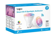 Tapo L630 - LED-spot lyspære - GU10 - 3.7 W - 16 millioner farver/tunebar hvid - 2200-6500 K (pakke med 2)