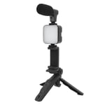 Smartphone Video Vlog Kit Led Fill Light Tripod Microphone Comtroller Nois For