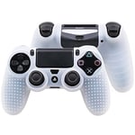 Blanche - Étui Pour Manette De Jeu Dualshock 4/Pro/Slim, 1 Pièce, Motif Camouflage, Housse Antidérapante Pour Contrôleur Ps4