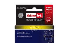 Activejet Ah-933Yrx, Compatible, Pigmentbaserat Bläck, Gul, Hp, Hp Officejet Pro: 6100, 6600, 6700, 7110, 7610, 7612., 1 Styck