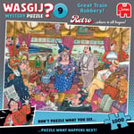 Pussel - Wasgij original retro 9, Great train robbery! 1000 bitar