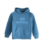 Superga Kids Unisex Childrens/Kids Logo Cotton Hoodie (Avion) - Marine material_cotton - Size 5Y