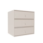 Montana - Montana Mini 1007 - Module With Three Drawers - Clay - Hyllsystem - Peter J. Lassen - Grå - MDF