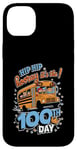 Coque pour iPhone 14 Plus 100 Days of School Bus Driver Kids Teacher Hooray 100